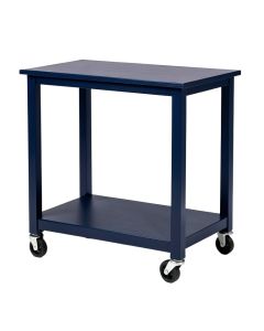 Field Crest Empty Rolling Workshop Cart - Navy (synthetic illustration; no displayed measurements)
