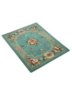 Pompano Floral Teal Indoor / Outdoor Area Rug (synthetic illustration; no displayed measurements)
