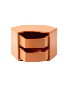 Hill Crest Small-Parts Storage Drawer Cabinet - Terracotta (synthetic illustration; no displayed measurements)