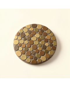 Orb 0.75 '' X 0.75 '' Metal Penny Round Mosaic Tile (synthetic illustration; no displayed measurements)
