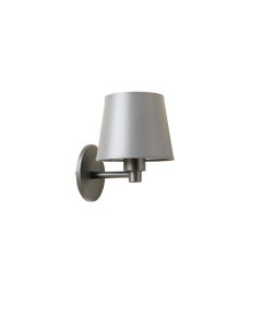 Brook Canyon Wall Sconce Mounted On A Plain Wall - Gray