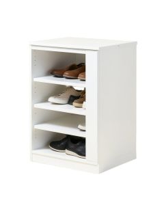 Truax 12-Pair White Shoe Storage Cabinet