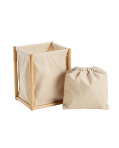 Vale Dale Laundry Sorting Station With Plain Removable Bags - Beige (synthetic illustration; no displayed measurements)