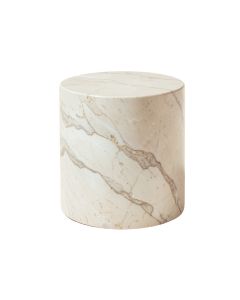 Kristin Marble Drum End Table