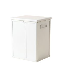Olive Crest Closed Outdoor Storage Box - White
