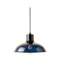 Spruce Branch Pendant Light Suspended From One Plain Cable - Navy (synthetic illustration; no displayed measurements)