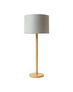 Meadow Crest Floor Lamp With A Plain Fabric Shade - Gray (synthetic illustration; no displayed measurements)