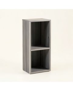 River Crest Narrow Cubby Tower - Gray (synthetic illustration; no displayed measurements)