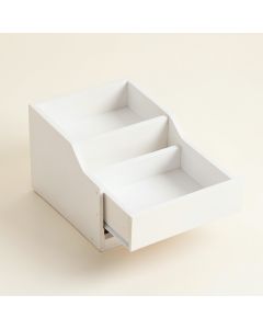 Summit Branch Empty Coffee-Station Organizer - White (synthetic illustration; no displayed measurements)