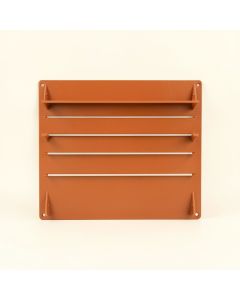 Briar Dell Empty Wall-Mounted Tool Organizer Panel - Terracotta (synthetic illustration; no displayed measurements)