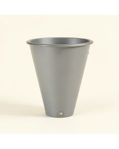 Vale Brook Empty Railing Planter With Integral Brackets - Gray (synthetic illustration; no displayed measurements)