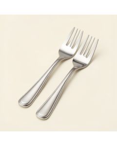 Apollo 18/0 Sterling Silver Appitizer/Cake Fork ( Set Of 12 ) (synthetic illustration; no displayed measurements)