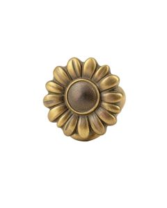 1 3/8 '' Length Sunflower Knob (synthetic illustration; no displayed measurements)