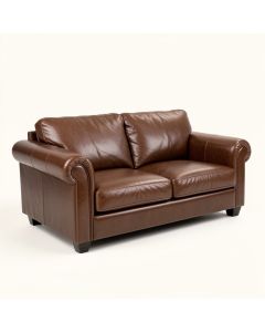 Murrieta 51 '' Genuine Leather Tuxedo Arm Loveseat (synthetic illustration; no displayed measurements)