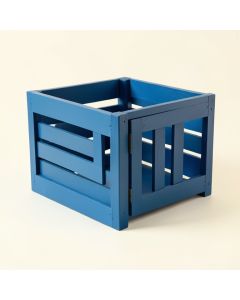 Field Falls Empty Furniture-Style Pet Crate - Blue (synthetic illustration; no displayed measurements)