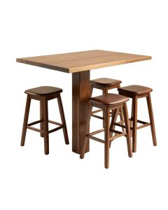 Espresso Topmax 5-Piece Bar Table Set