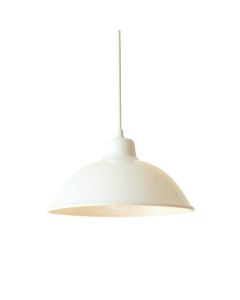 Ash Arc Pendant Light Suspended From One Plain Cable