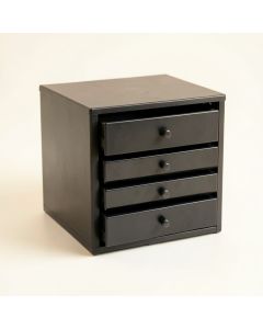 Summit Bend Small-Parts Storage Drawer Cabinet - Black (synthetic illustration; no displayed measurements)