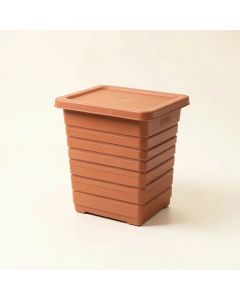 Ridge Brook Closed Garden Compost Bin - Terracotta (synthetic illustration; no displayed measurements)