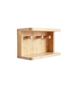 River Edge Wall-Mounted Entryway Organizer Shelf - Beige