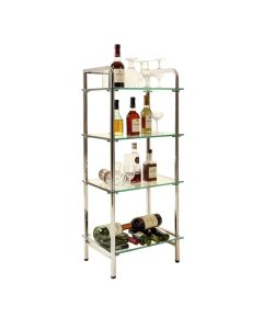 Bartender Standing Decorative Shelves Glass Household Floor Storage Wine Bar (synthetic illustration; no displayed measurements)