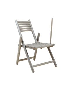 Lake Brook Folding Outdoor Chair - Gray (synthetic illustration; no displayed measurements)