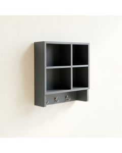 Clay Bluff Wall-Mounted Entryway Organizer Shelf - Gray (synthetic illustration; no displayed measurements)