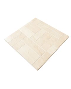 Portico Herringbone 1 '' X 3 '' Ceramic Mosaic Tile In Pearl/Beige