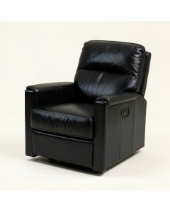 Weingartner 34 '' Wide Faux Leather Power Home Theater Recliner (synthetic illustration; no displayed measurements)