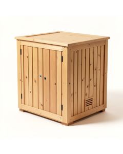 Worthington Nordic Spruce 4 Person Traditional Steam Sauna (synthetic illustration; no displayed measurements)