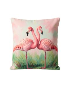 Two Flamingos Painting Print (synthetic illustration; no displayed measurements)