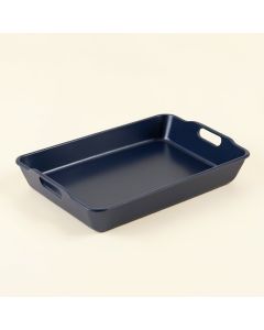 Elm Bend Serving Tray - Navy (synthetic illustration; no displayed measurements)