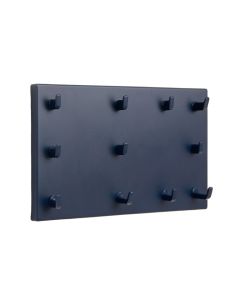 Maple Crest Empty Wall-Mounted Tool Organizer Panel - Navy (synthetic illustration; no displayed measurements)