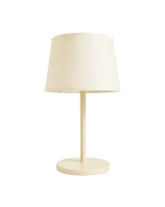 Fern Bluff Table Lamp With A Plain Fabric Shade - Cream