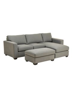 Malta Reversible Sofa & Chaise With Ottoman