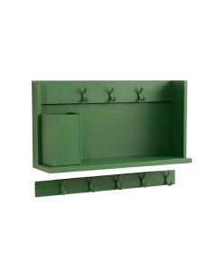 Hill Canyon Wall-Mounted Entryway Organizer Shelf - Green (synthetic illustration; no displayed measurements)