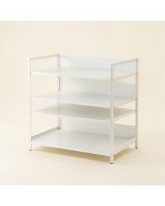 Cedar Bend Desktop Shelving Unit - White (synthetic illustration; no displayed measurements)