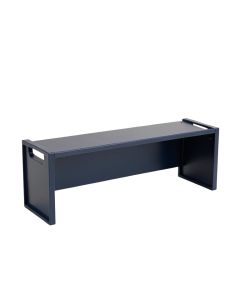 Pine Bluff Narrow Outdoor Storage Bench - Navy