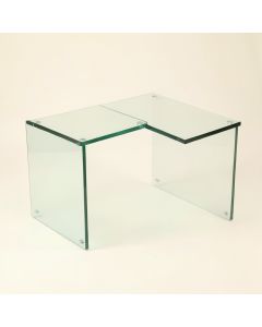 Jeune Reversible Glass L-Shape Desk (synthetic illustration; no displayed measurements)