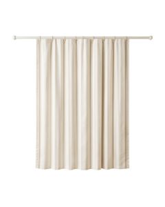 Sage Canyon Shower Curtain Hanging Flat From A Plain Rod - Cream (synthetic illustration; no displayed measurements)