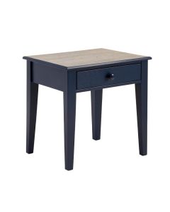 Sage Edge Side Table - Navy (synthetic illustration; no displayed measurements)