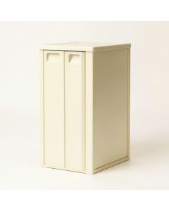 Hazel Bend Closed Outdoor Storage Box - Cream (synthetic illustration; no displayed measurements)