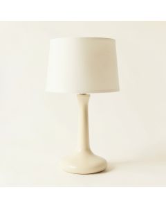 Sage Bluff Table Lamp With A Plain Fabric Shade - Cream (synthetic illustration; no displayed measurements)