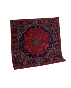 Slaboden Power Loom Navy/Red Rug