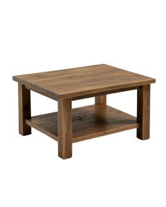 Industrial Coffee Table With Storage Shelf , Rustic Brown (synthetic illustration; no displayed measurements)