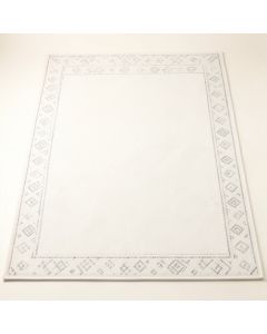 Sage Bend Rectangular Area Rug - White (synthetic illustration; no displayed measurements)