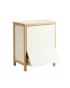 Glen Bluff Freestanding Pull-Out Hamper Cabinet - White