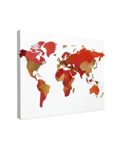 World Map Painting Print On Wrapped Canvas