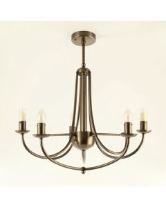 Babson 8 - Light Candle Style Wagon Wheel Chandelier (synthetic illustration; no displayed measurements)