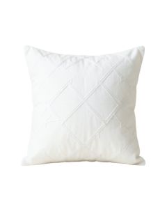 Glen Bend Filled Accent Pillow - White